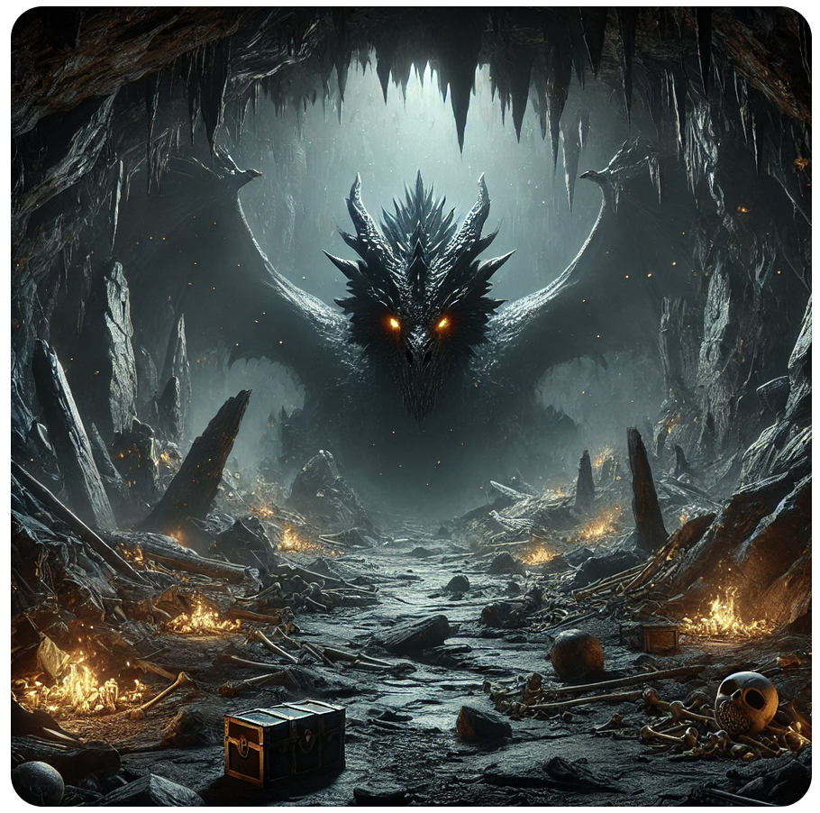 ドラゴンの巣に到着した勇者